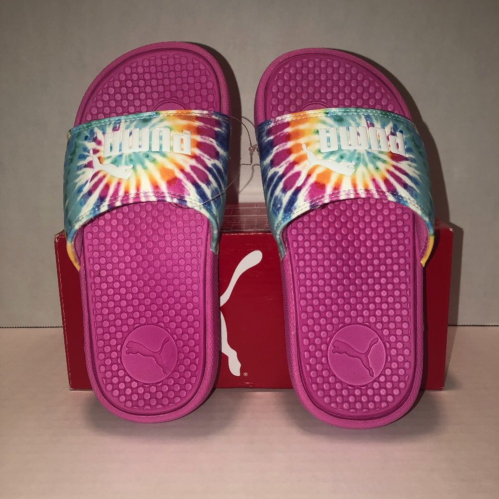 Puma Cool Cat Tie Dye Girls Box Slide